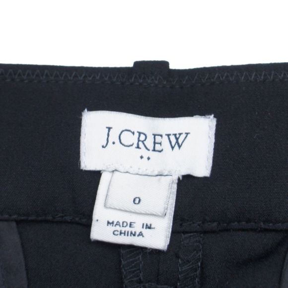 JCREW Size 0 Black Classic Work Trouser Pants - Picture 3 of 3